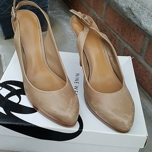 COPY - Nine west leather distressed pumps